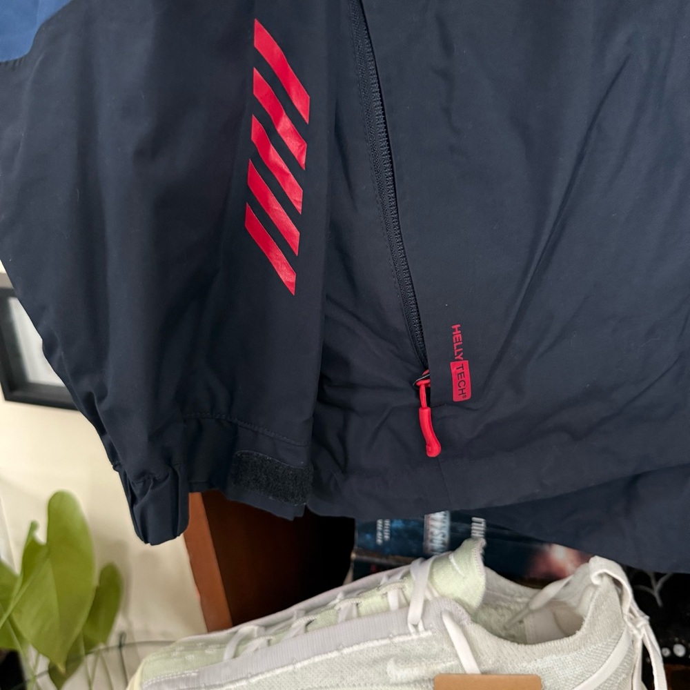 Helly Hansen - Vintage 90’s Soft Shell Dark Blue and Red Jacket - Men’s xxL 2xL - Picture 5 of 7
